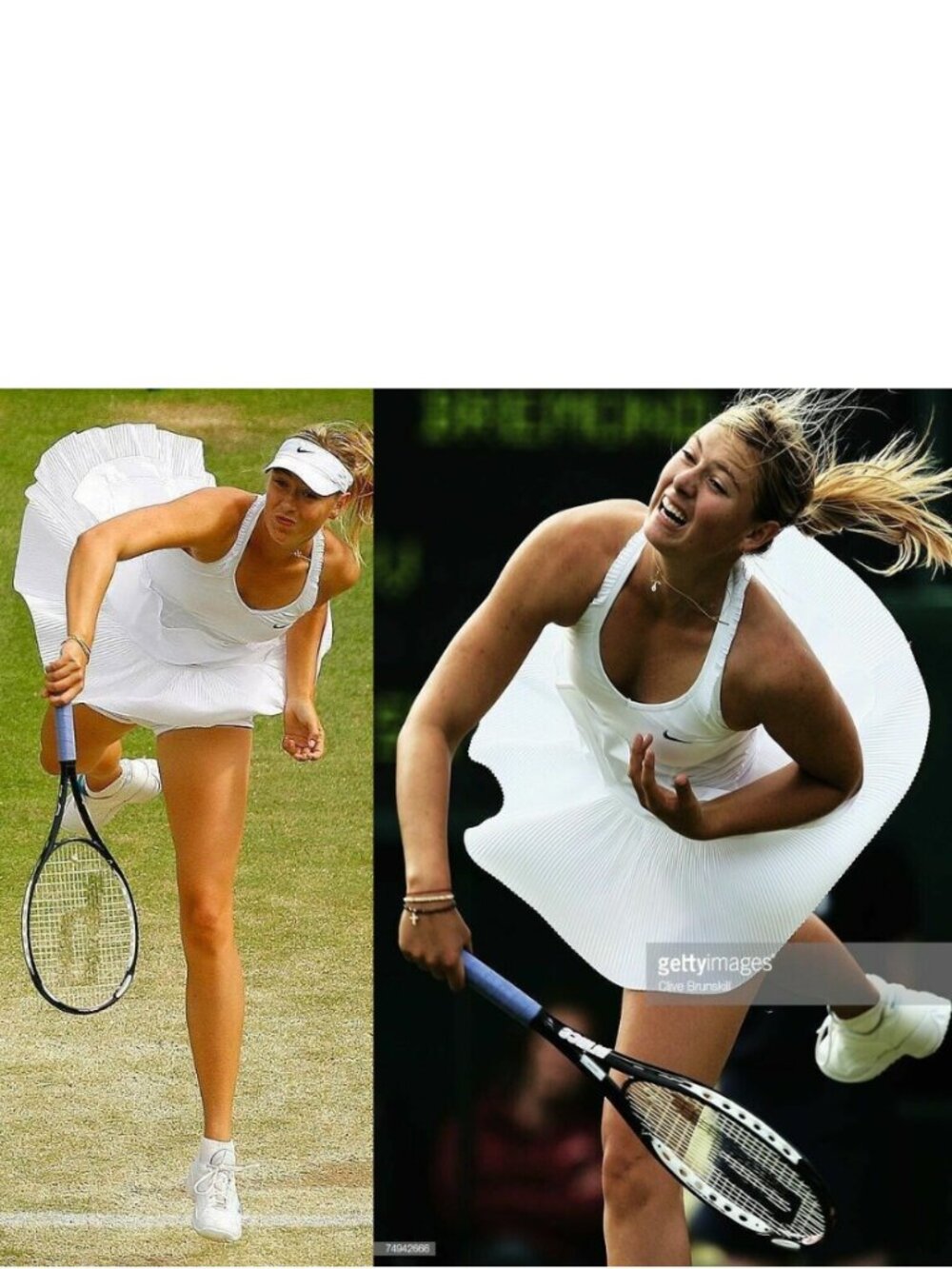 NWT Maria Sharapova Nike White Tennis Dress w/ Bra pleated skirt S Small